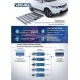 Пороги алюминиевые Rival Black New для Volkswagen Tiguan 2016-2021